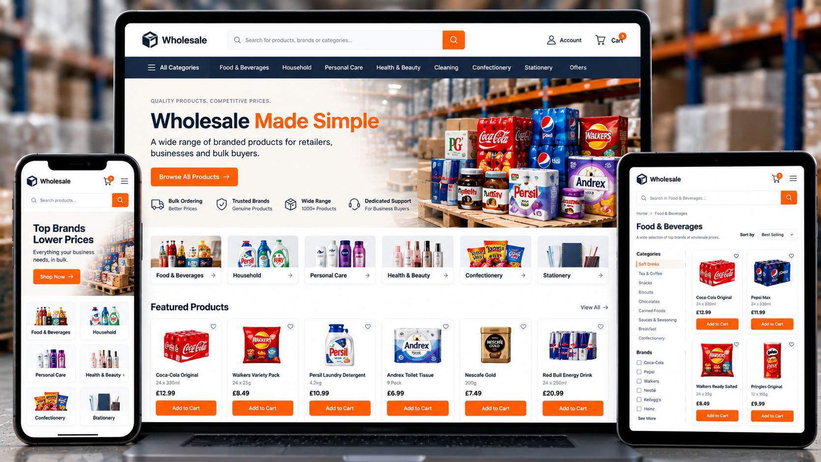 Wholesale E-commerce Platform